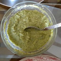 A picture of Nariyal chutney.
