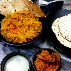 A picture of Dal and mixed veg khichdi.