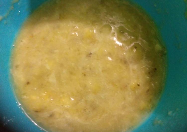 Bumbu Pure pisang susu MPASI 6m+ | Resep Bumbu Pure pisang susu MPASI 6m+ Yang Lezat