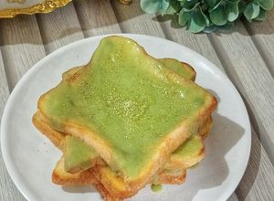 Foto resep Roti Panggang Selai Matcha
