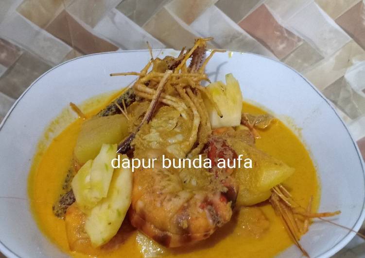 Resep Gulai udang nenas Anti Gagal