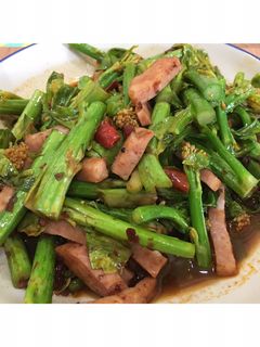 รูปของ แฮมผัดคะน้าฮ่องกงพริกหม่าล่า