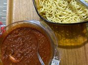 A picture of sambal pasta