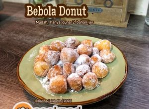 Gambar Bebola Donut (2 Bahan)