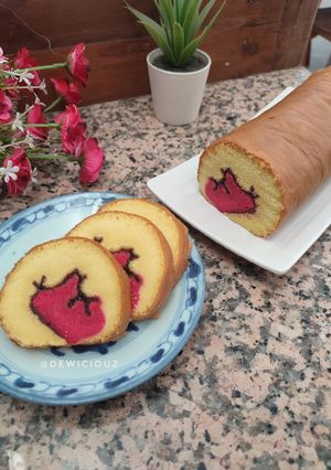 Foto resep Bolu Gulung Merah Putih