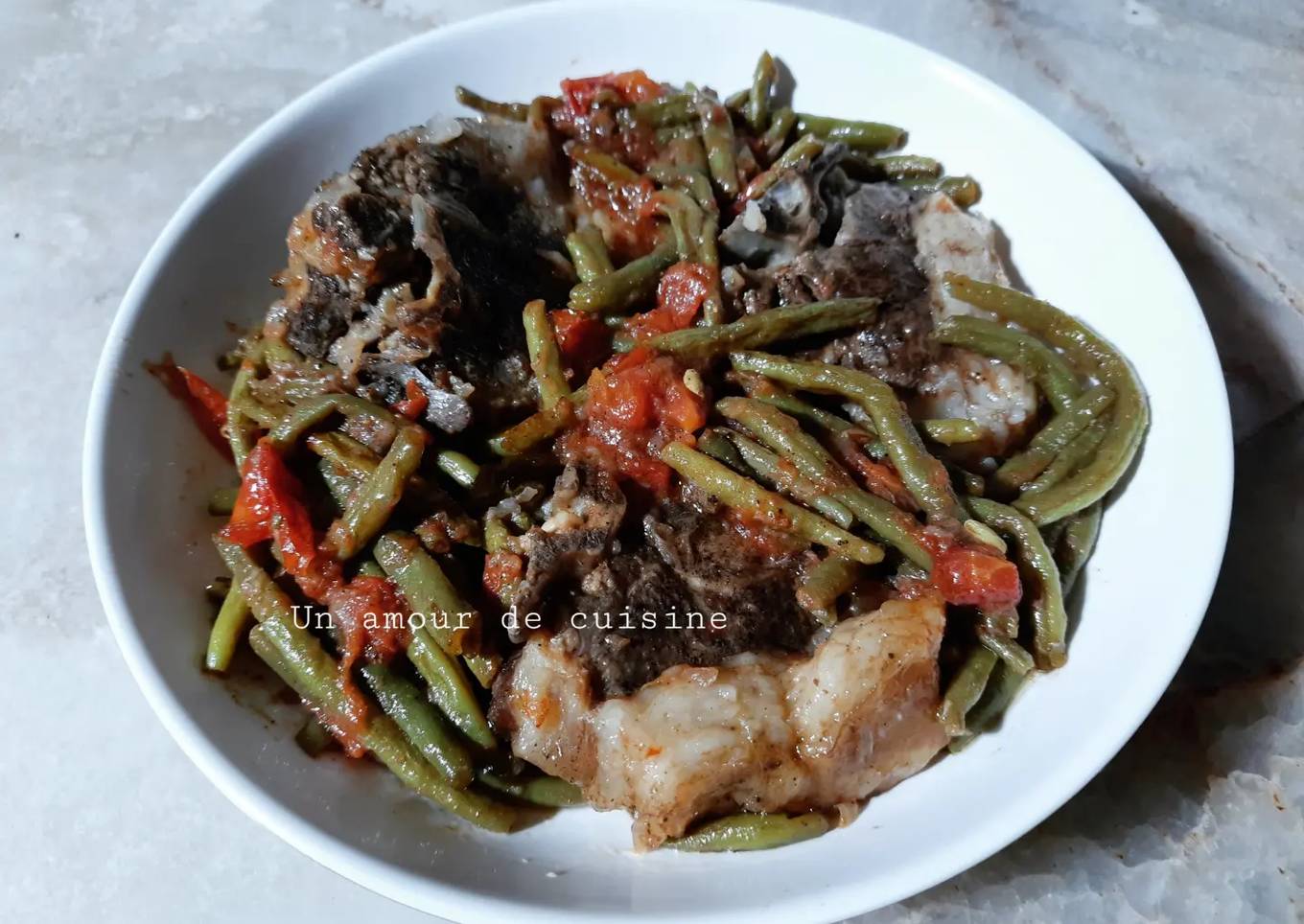 Agneau aux haricots verts poêlés 🍴