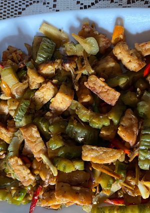 Foto resep Paria tempe teri makyusss kres kres