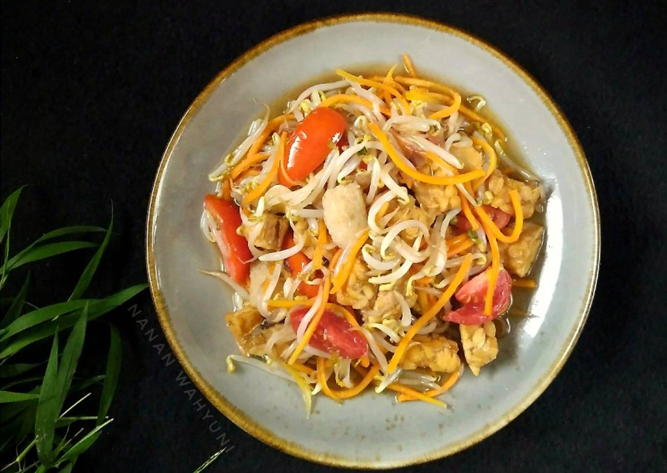 Tumis Tauge Tempe Wortel