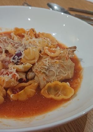 A picture of Healthy Baked Chicken Pasta.