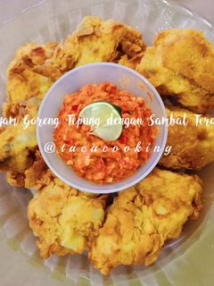 Foto resep Ayam Goreng Tepung dengan Sambal Terasi