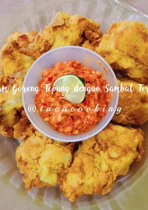 Foto resep Ayam Goreng Tepung dengan Sambal Terasi
