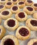 Hazelnut Thumbprint Cookies
