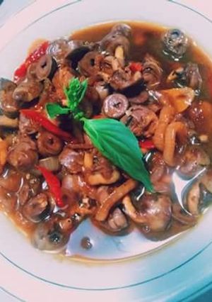 Foto resep Tumis jantung ayam pedas manis