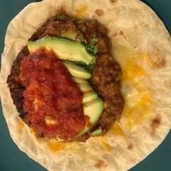A picture of Double Bean Taco Diablo.