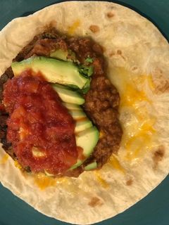 A picture of Double Bean Taco Diablo.
