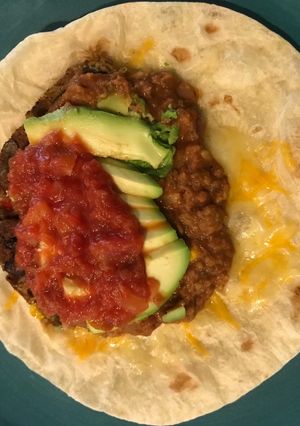 A picture of Double Bean Taco Diablo.