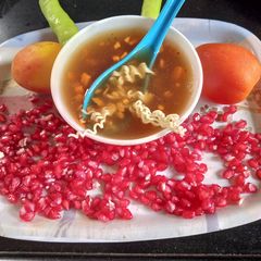 A picture of Spicy Hot and Sour soup.
