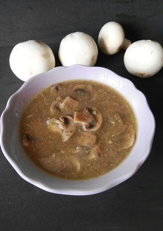Una foto de Sopa de champiñones