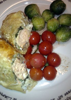 A picture of 'V' Sinless salmon en croute.