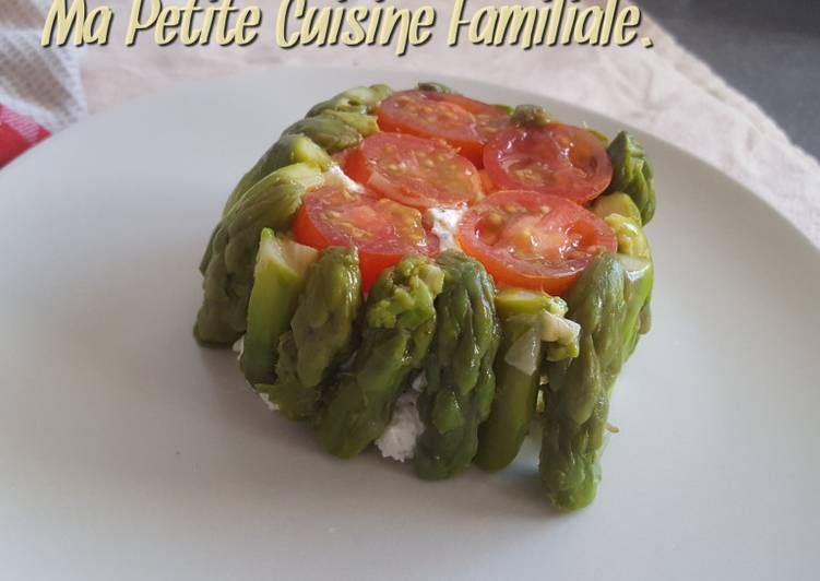 Recette Des Charlotte d&#39;asperges au fromage ail et fines herbes