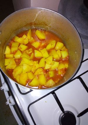 A picture of Potatoes stew# 4 weeks challenge.