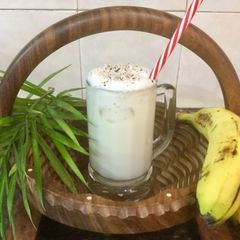 Coconut Banana Ice Cream Smoothie A picture of Coconut Banana Ice Cream Smoothie.