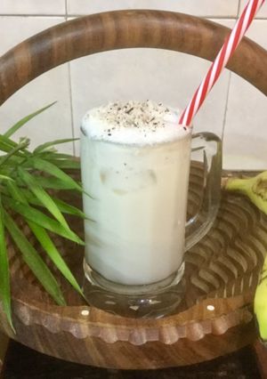 A picture of Coconut Banana Ice Cream Smoothie.