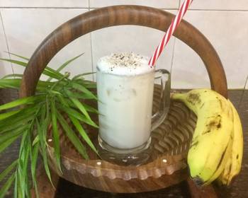 Easy Recipe Coconut Banana Ice Cream Smoothie Delicious Simple