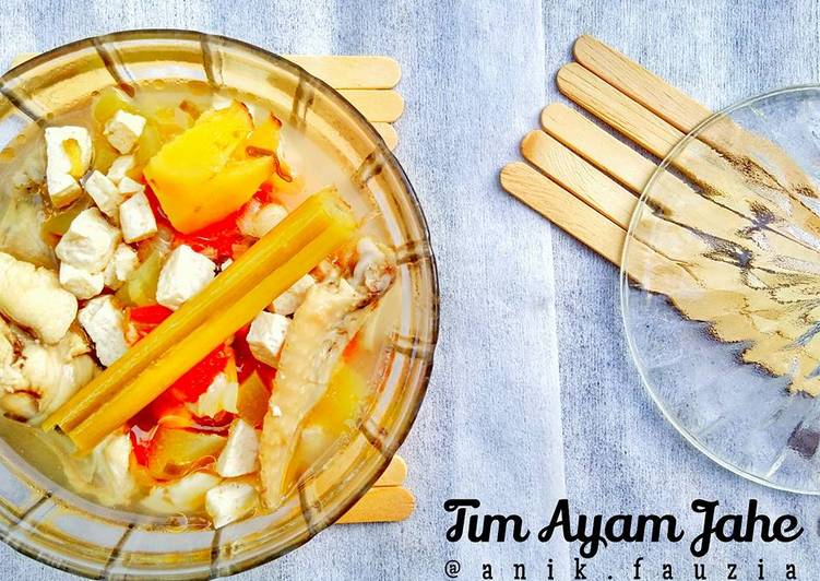Resep Tim ayam jahe yang enak