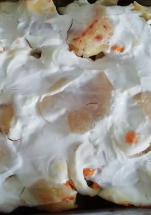 Hagyományos rakott krumpli recept fotója
