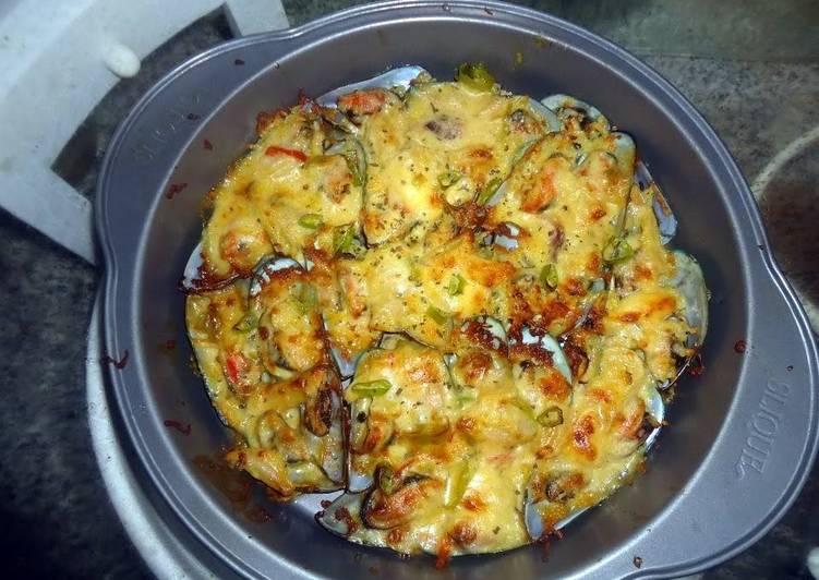 Recipe of Homemade Spicy baked mussels