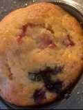Muffin de naranja y frutos rojos