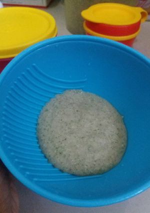 Foto resep MPASI 7 Bulan, Nasi Daging Sapi Edamame Bayam (Menu 4 Bintang)