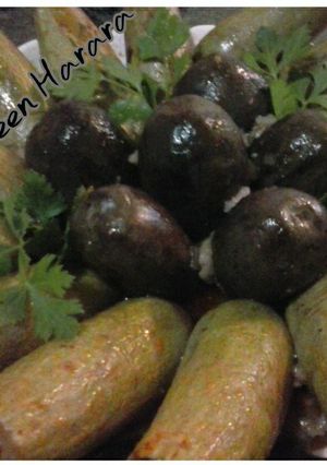 صورة لوصفة طريقة عمل محشي الكوسا والباذنجان