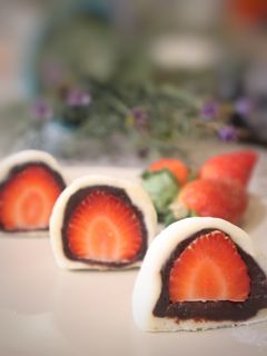 Foto resep Mochi with Choco Strawberry