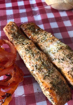 Una foto de Salmón con especias (con Ninja Foodi o AirFryer)