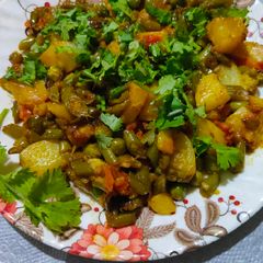 A picture of Sabzi mix.