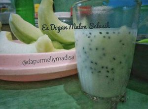 Foto resep Es dogan melon selasih