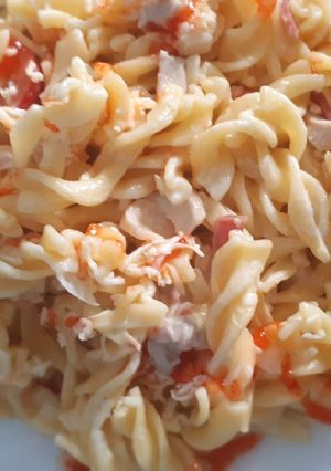 Foto resep Fusilli carbonara praktis