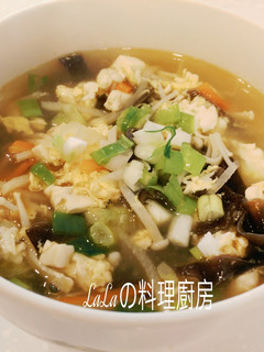 酸辣湯(蛋奶素) 的食譜成品照片