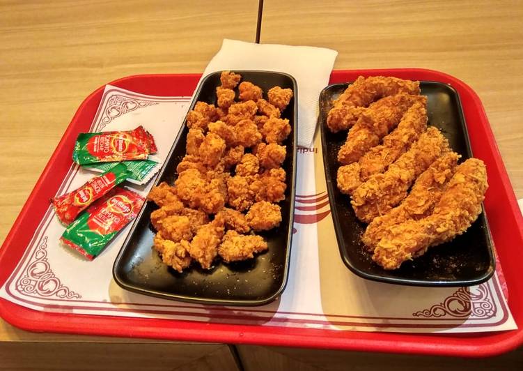 How to Make Quick Chicken Popcorn &amp; Chicken Strips