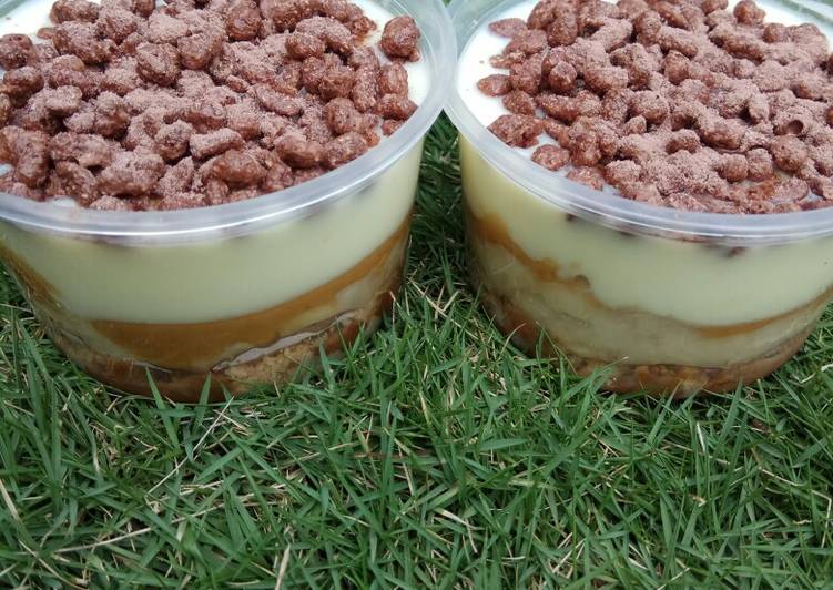 Resep BANOFEE ekonomis no whipped cream Jadi, Sempurna