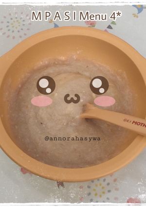 Foto resep MPASI 7 Bulan Menu 4 BintangBeras Putih + Daging Sapi + Buncis + Wortel