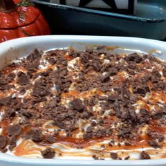 A picture of Better than Fall Pumpkin cake!.