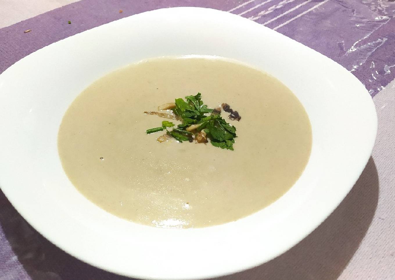 Crema de champiñones exquisita