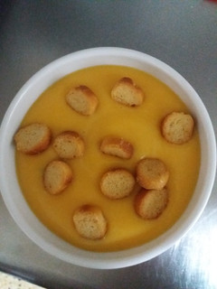 Una foto de Crema de calabaza