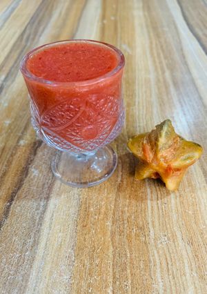 Smoothie din Strawberry da Agwaluma ainihin hoton girkin