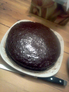 A picture of white vanilla cake.