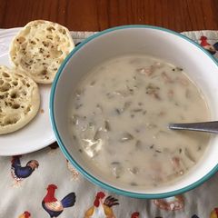A picture of Wild Mushroom and Miso Soup (Vegan).