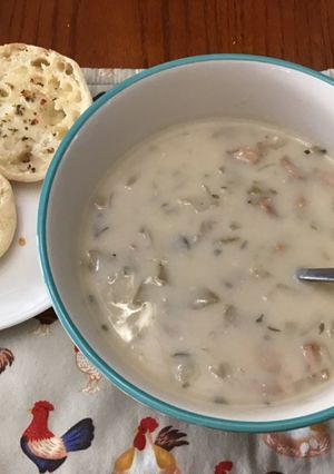 A picture of Wild Mushroom and Miso Soup (Vegan).